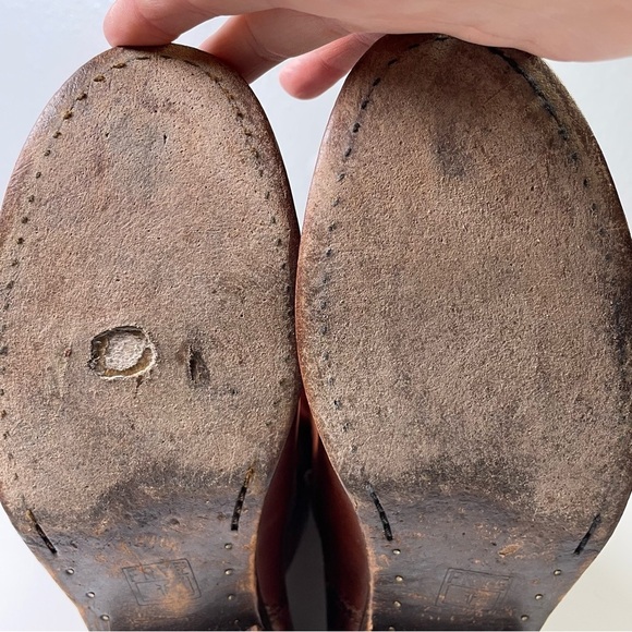 Frye Melissa Button Riding Boot Cognac Brown Women’s Size 7.5B Western Country - Picture 6 of 16